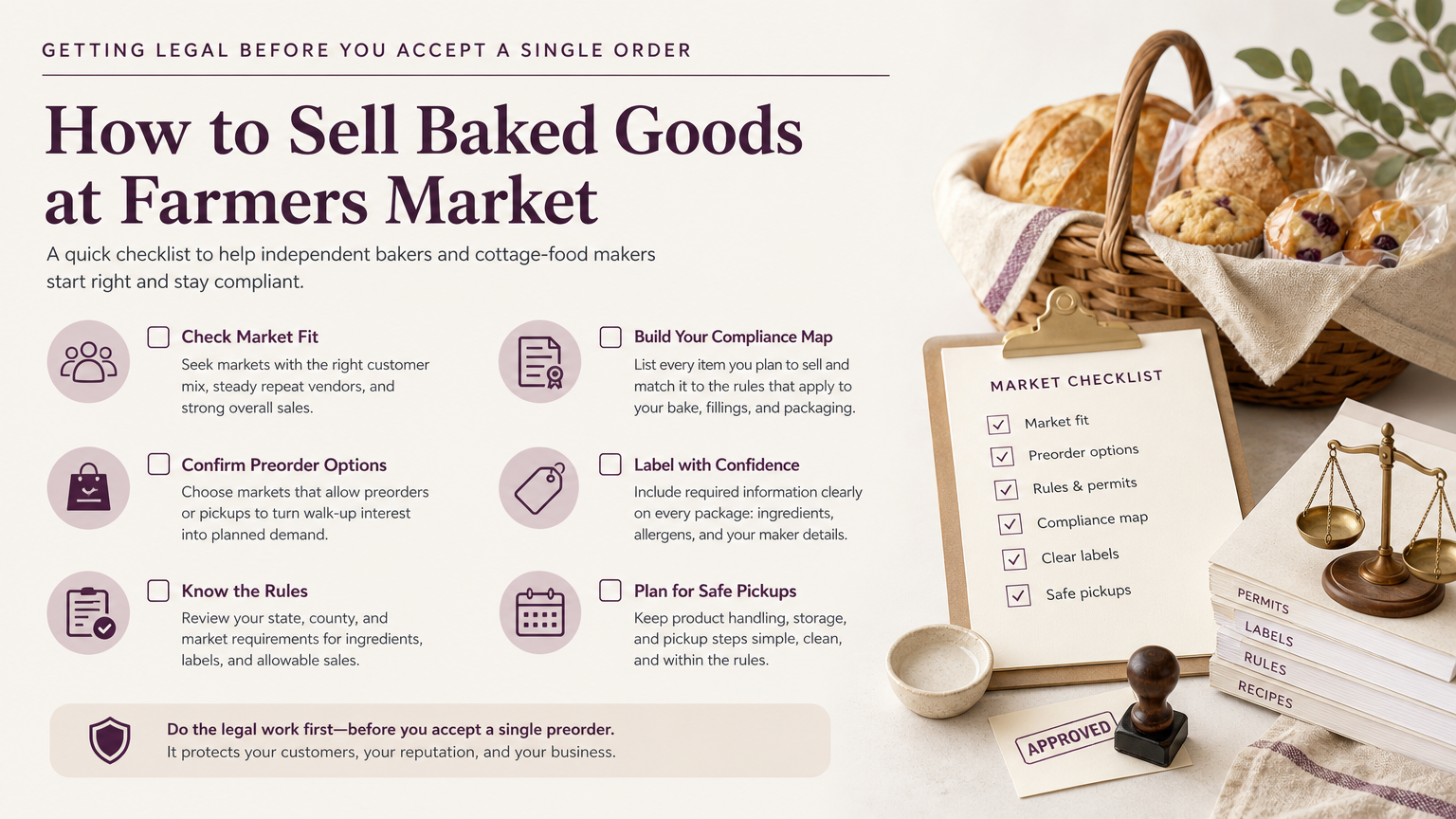 Editorial illustration: Getting Legal Before You Accept a Single Order