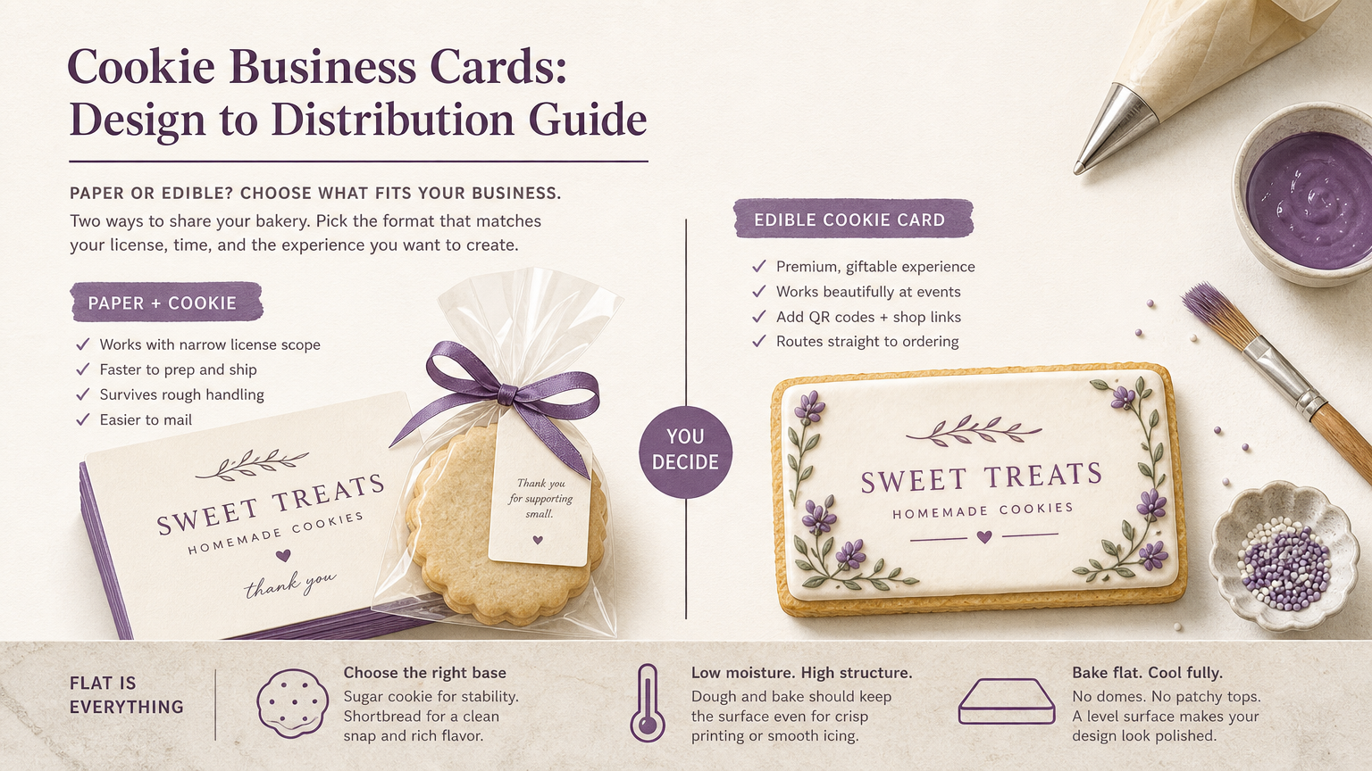 Editorial illustration: Recipes and Techniques for Flat, Printable Cookie Cards