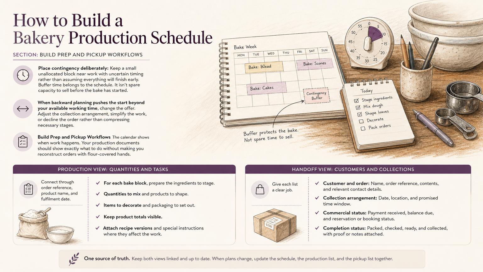 Editorial illustration: Build Prep and Pickup Workflows