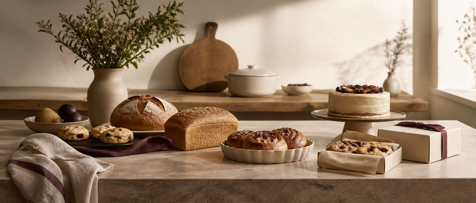 Editorial illustration for 10 Bakery Menu Ideas for Preorders, Markets, and Gifts