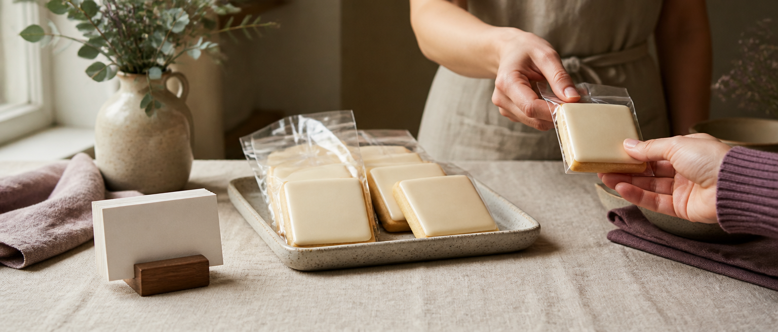 Editorial illustration for Cookie Business Cards: Design to Distribution Guide