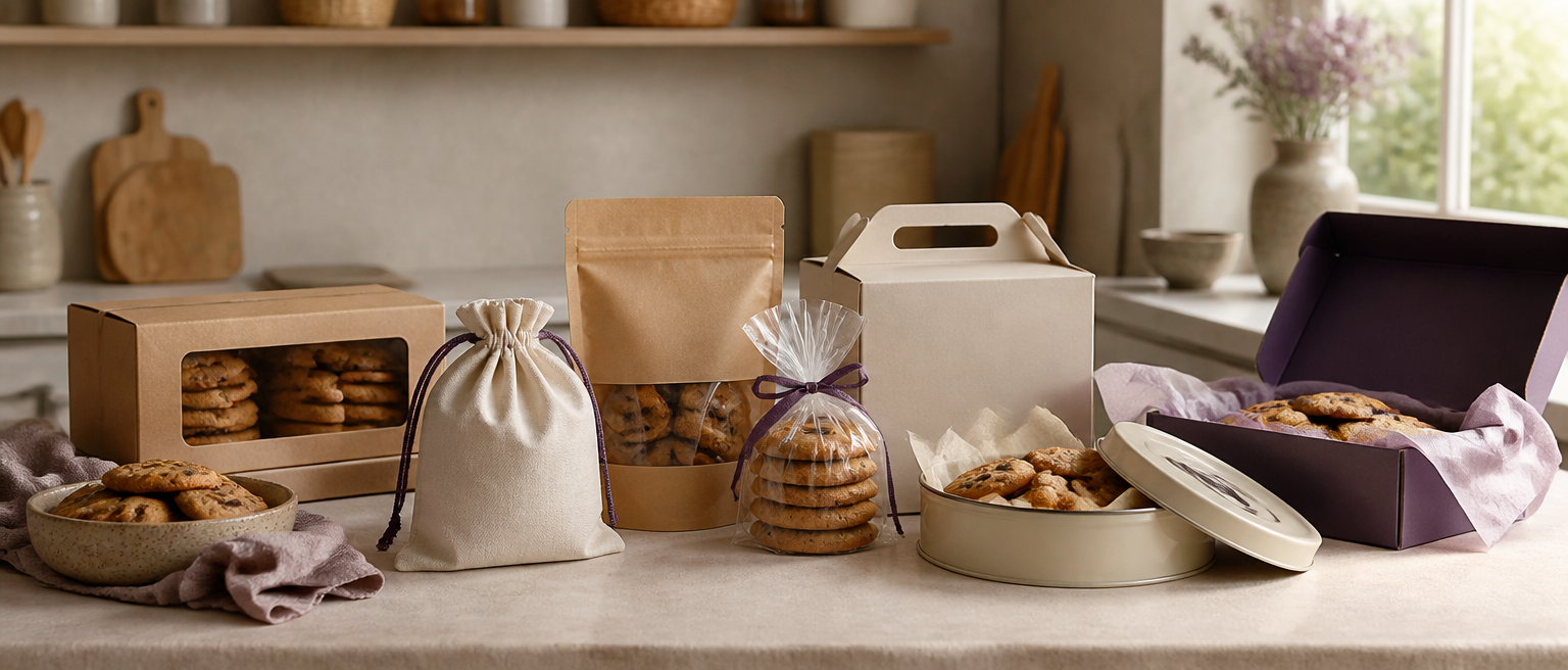 Editorial illustration for 10 Cookie Packaging Ideas for Home Bakers