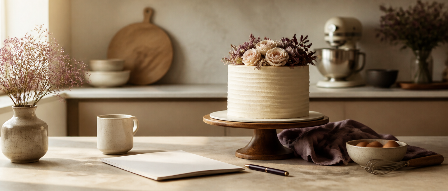 Editorial illustration for Cake Contract Template for Home Bakers
