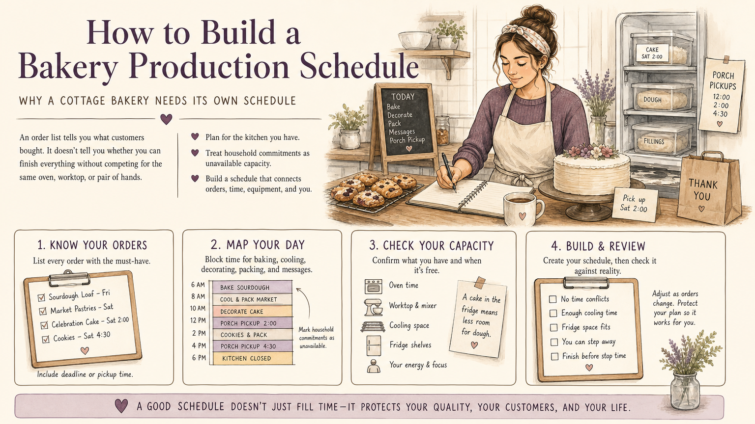 Editorial illustration: Why a Cottage Bakery Needs Its Own Schedule