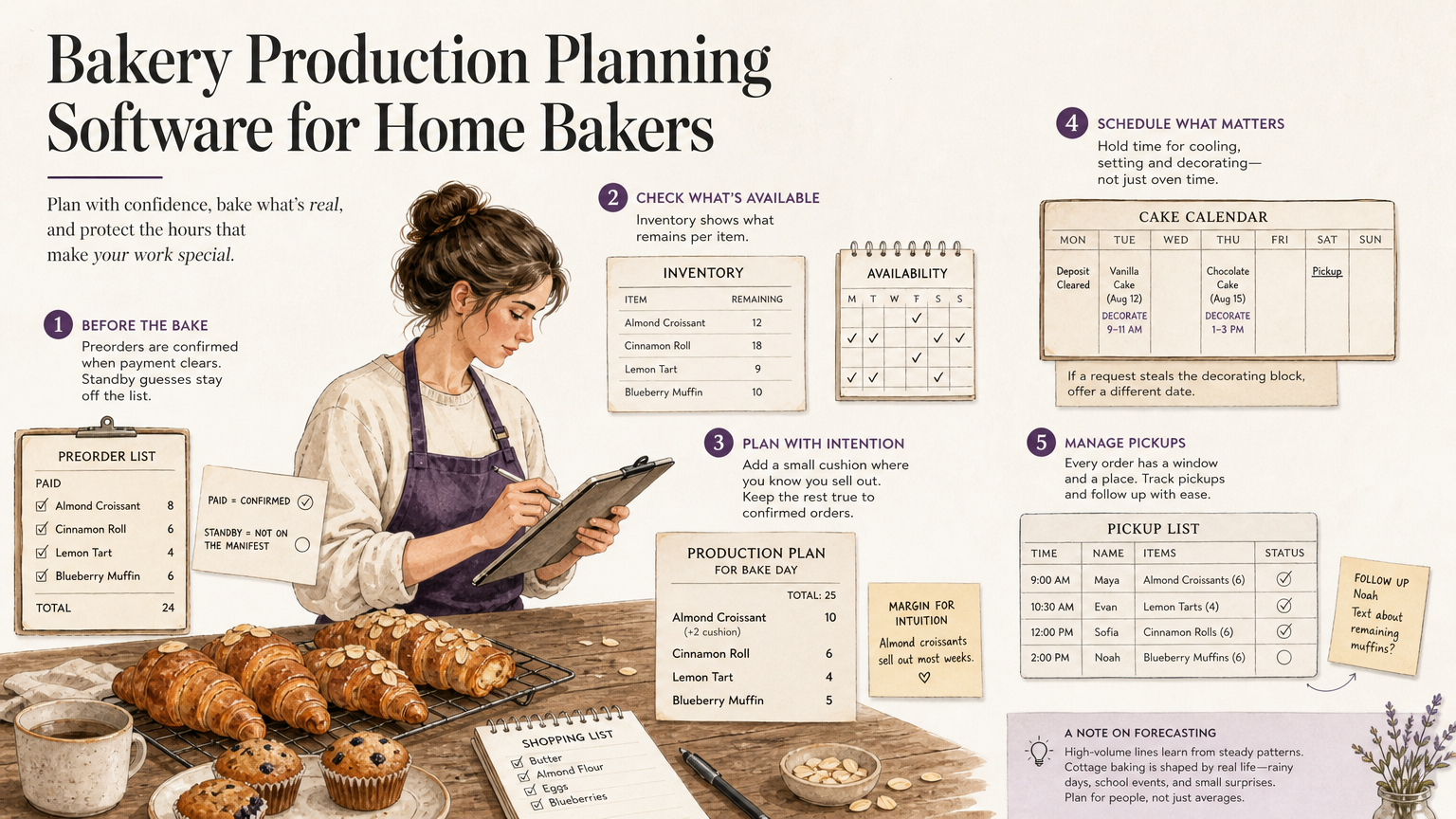 Editorial illustration: The Custom Cake Decorator