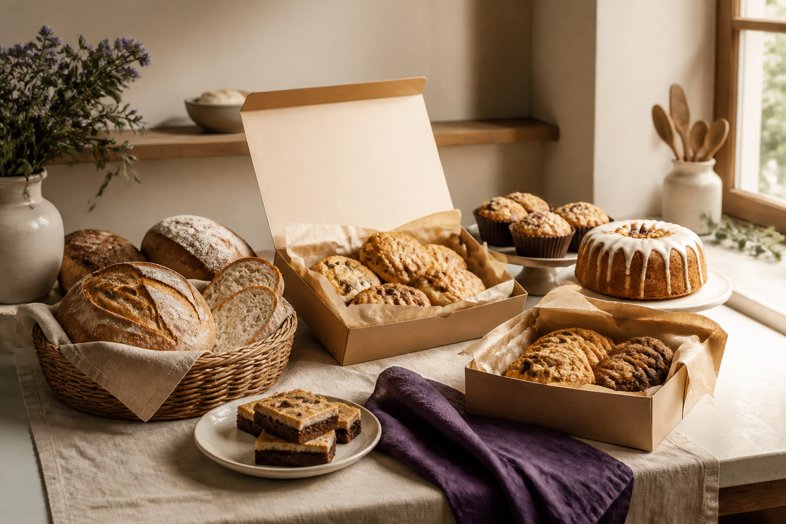 Editorial illustration for 10 Bakery Menu Ideas for Preorders, Markets, and Gifts