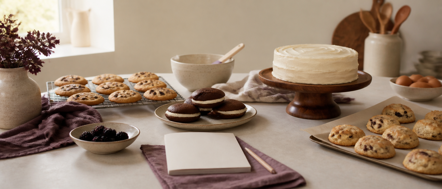 Editorial illustration for 8 Bakery Content Ideas for Home Bakers in 2026