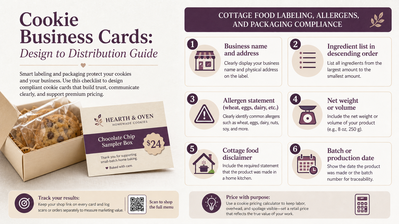 Editorial illustration: Cottage Food Labeling, Allergens, and Packaging Compliance