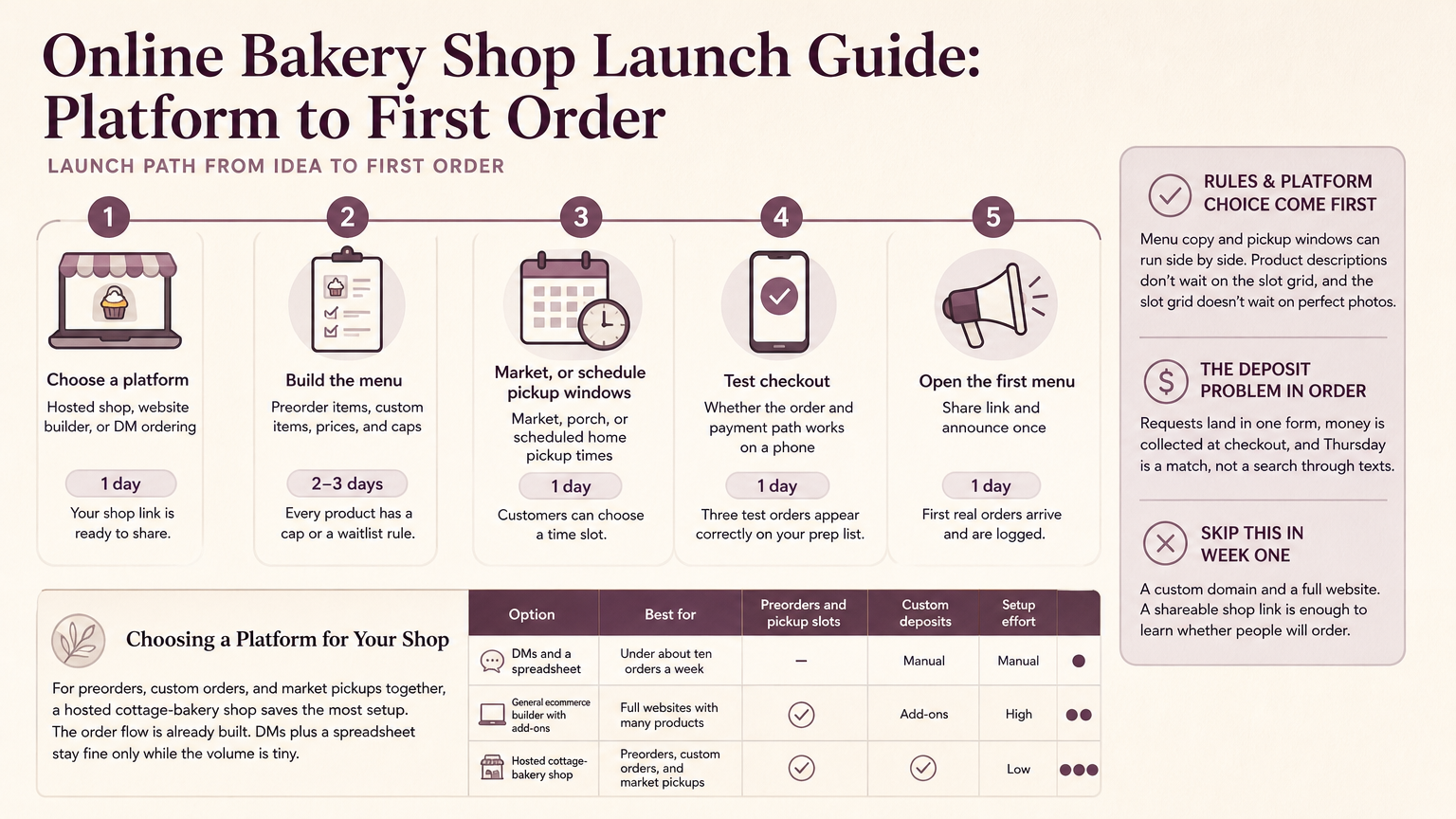 Editorial illustration: Launch Path from Idea to First Order