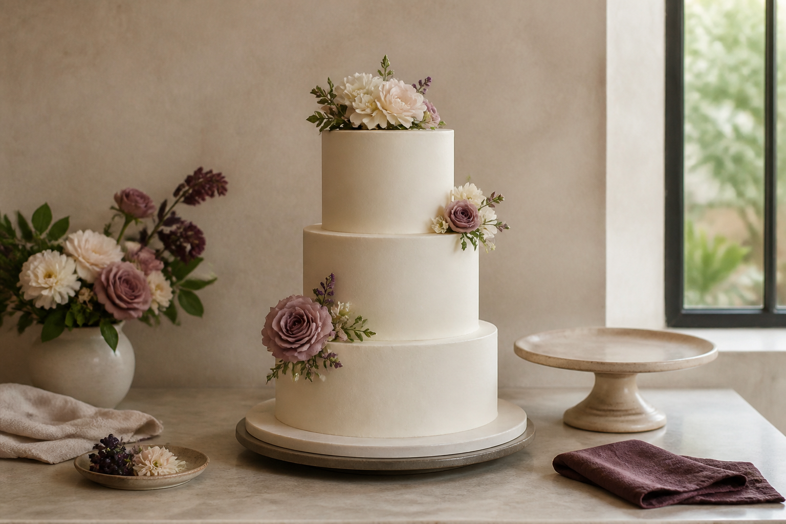 Editorial illustration for Wedding Cake Order Form: What to Include
