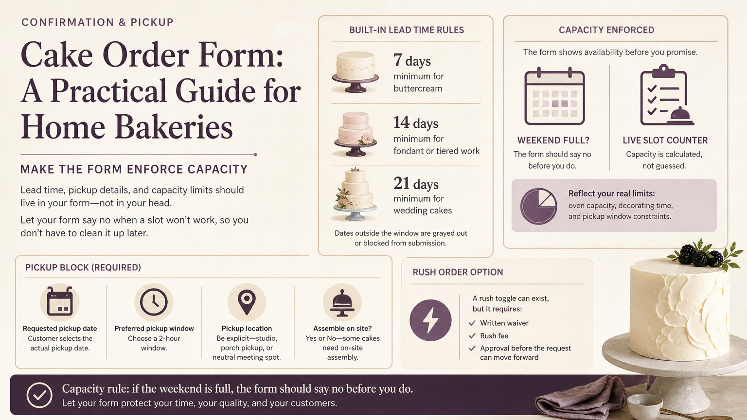 Editorial illustration: Make the form enforce capacity
